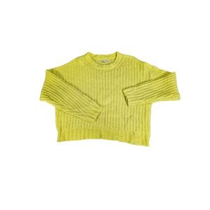 American Eagle chunky knit yellow medium sweater